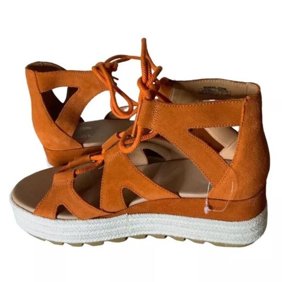 Sorel Cameron Shoes Womens Size 9.5 Lace Up Gladiator Sandals Flat Casual Summer - Picture 7 of 14